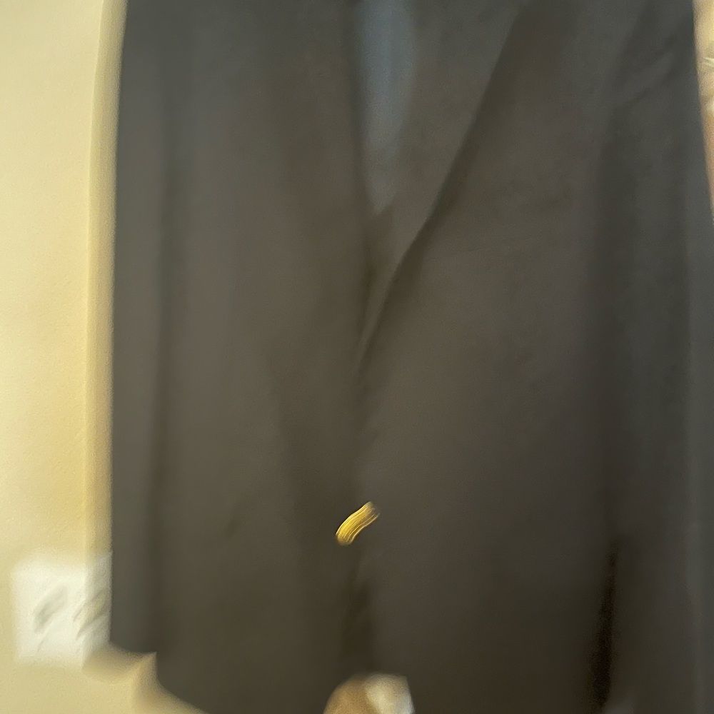 Black Blazer with Gold Button